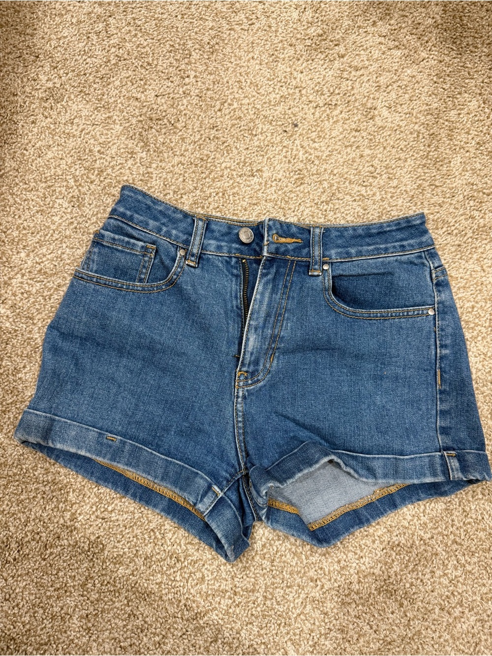 PacSun Blue High-Rise Denim Mom Shorts size 24